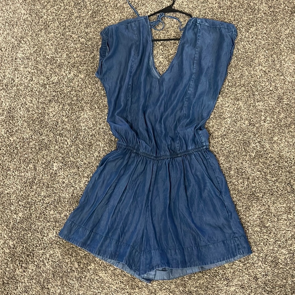 Denim Romper